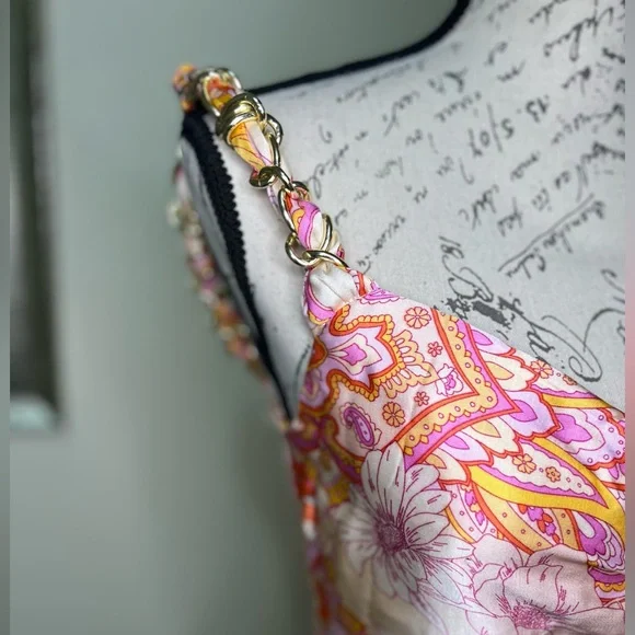 ZARA Paisley Print Crop Top Size Small NWT - Picture 7 of 15